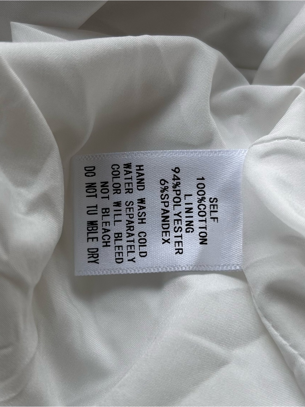 NWT PINCH White Bubble Hem Mini Dress Ruched Waist Size L - Picture 12 of 13